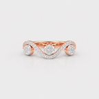Wavecrest Trio Diamond Ring