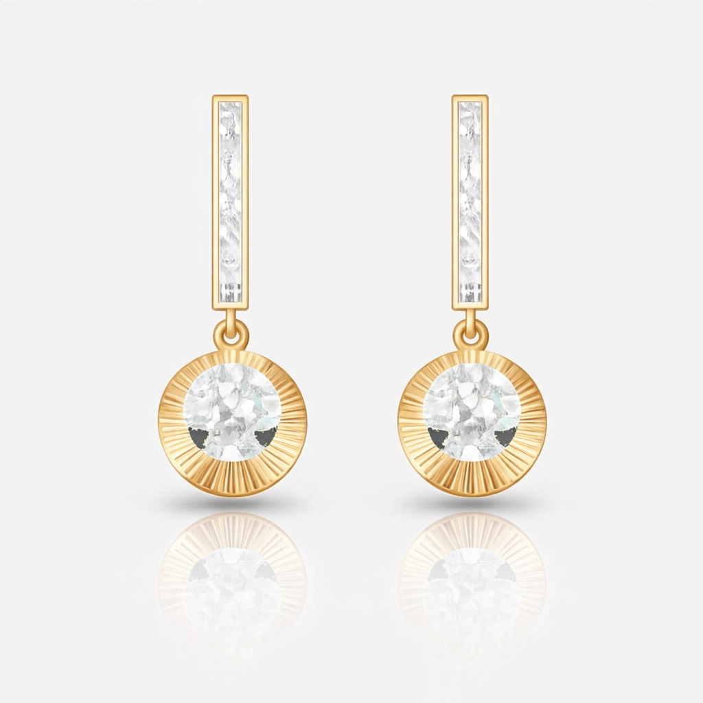 Sunburst Spark Drop Earrings