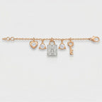 Amour Lock Charm Bracelet