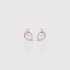 Dewdrop Leaf Diamond Studs
