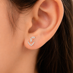 Dewdrop Leaf Diamond Studs