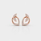 Dewdrop Leaf Diamond Studs