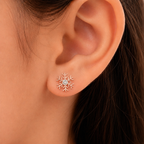Frost Bloom Diamond Studs