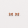 Twinkling Bow Diamond Studs
