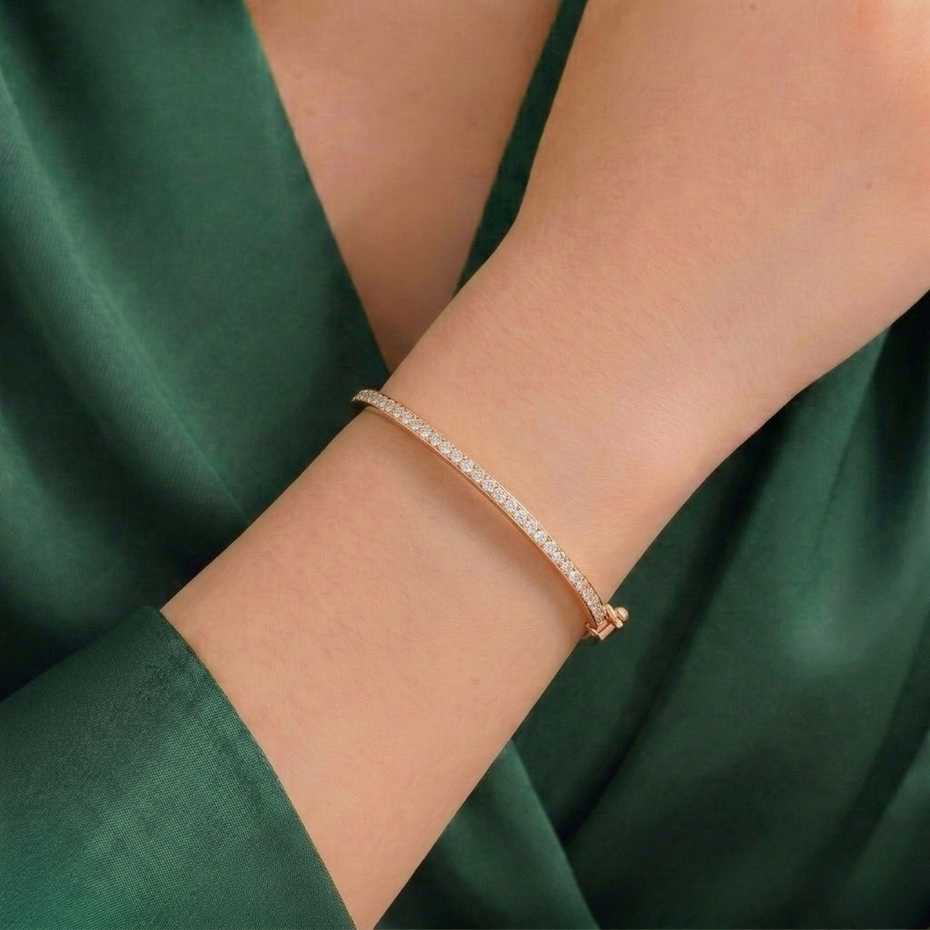 Tennis Line Diamond Bangle