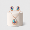 Azure Paisley Bloom Pendant