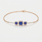 Azure Trinity Bracelet
