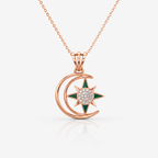 Celeste Crescent Star Pendant