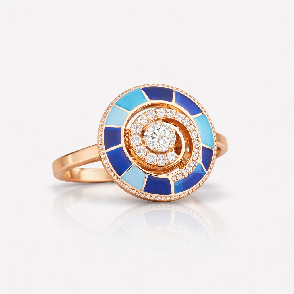 Celestial Halo Mosaic Ring