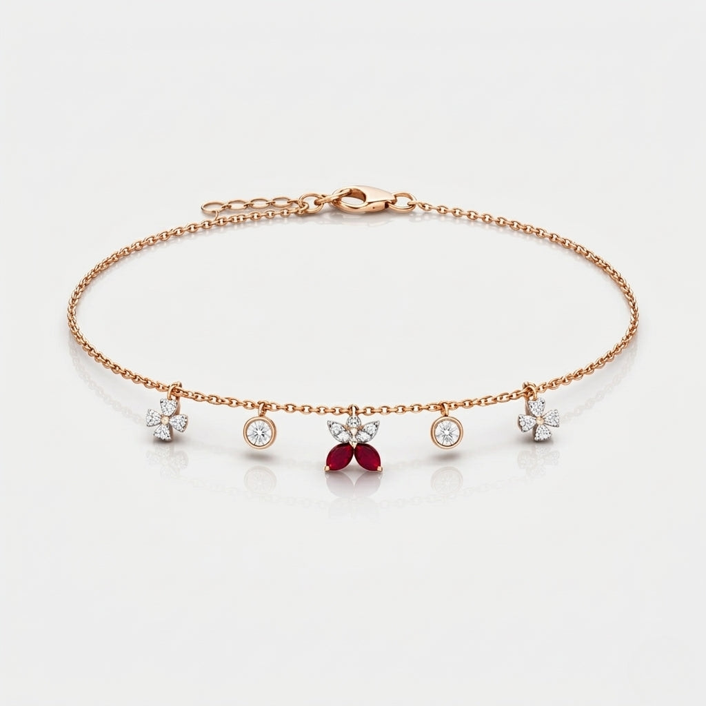 Scarlet Blossom Bracelet