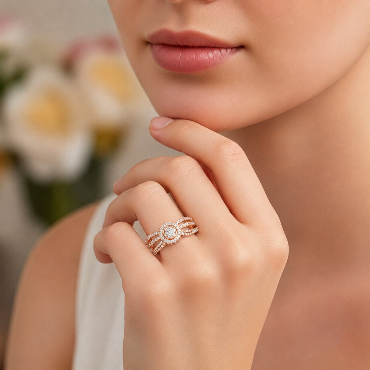 Radiant Symphony Halo Ring