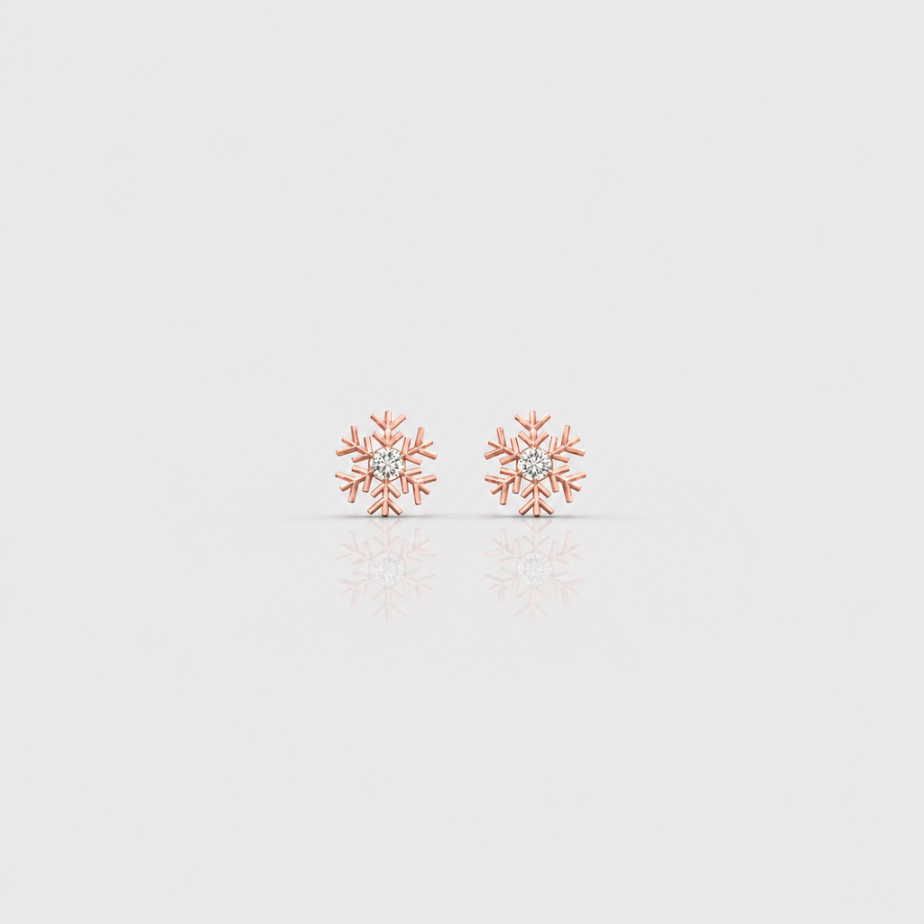 Frost Bloom Diamond Studs