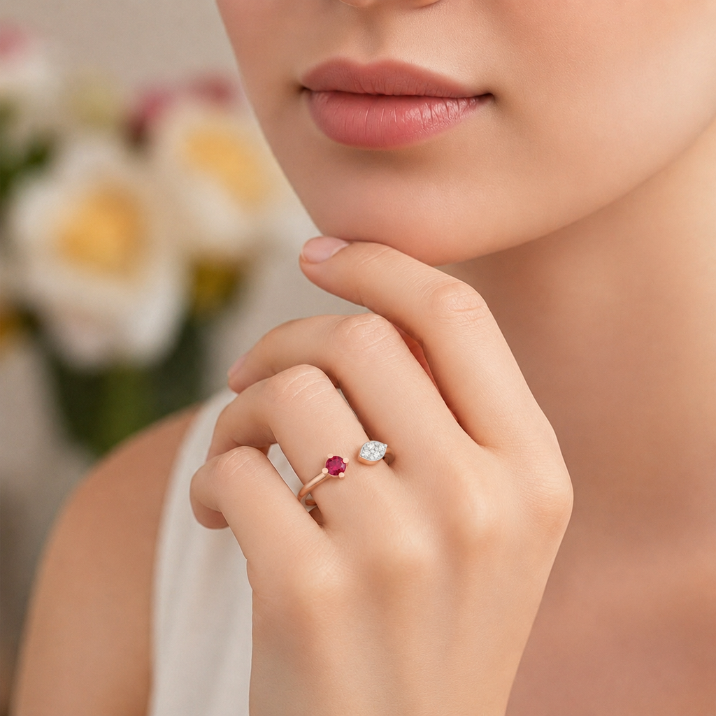 Duet Spark Open Ring