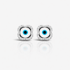 Evil Eye Blossom Diamond Studs