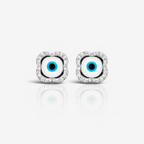 Evil Eye Blossom Diamond Studs