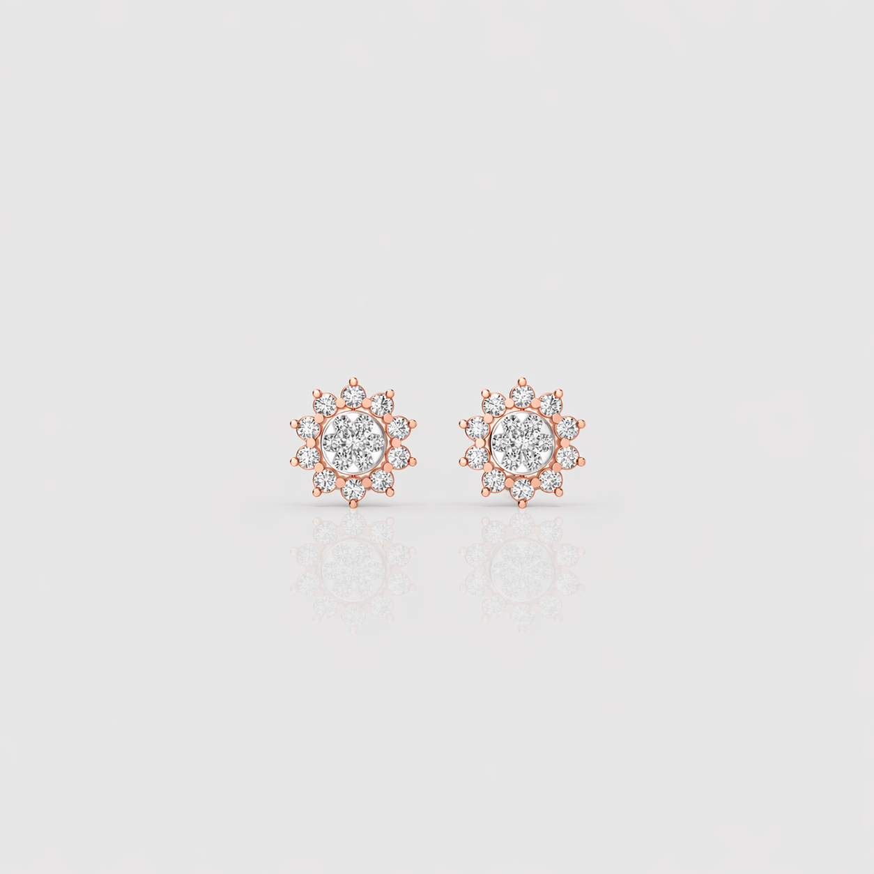 Sun Bloom Diamond Studs