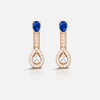 Sapphire Teardrop Elegance Earrings