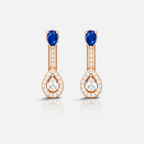 Sapphire Teardrop Elegance Earrings