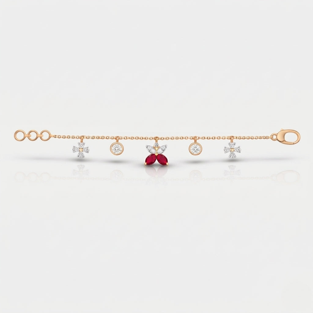 Scarlet Blossom Bracelet