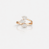 Trinity Teardrop Diamond Ring