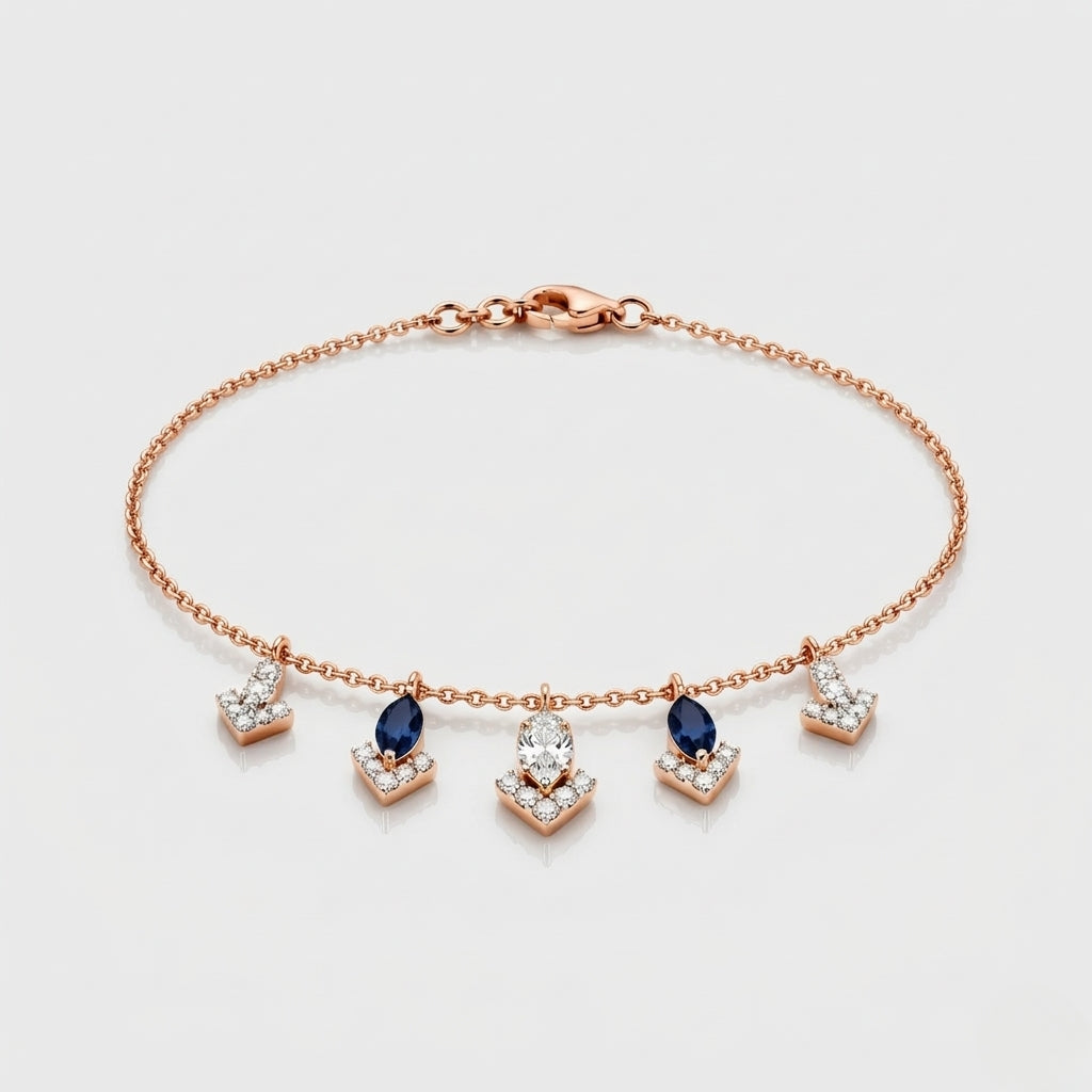 Azure Dewdrop Bracelet