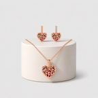 Crimson Heart Lattice Pendant
