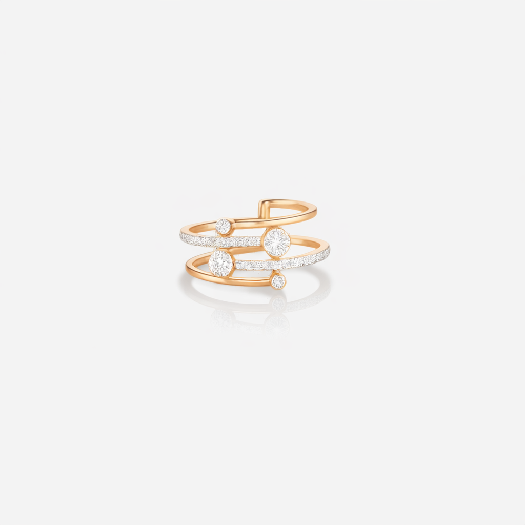 Orbit Diamond Wrap Ring