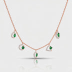 Colorblock Charm Necklace