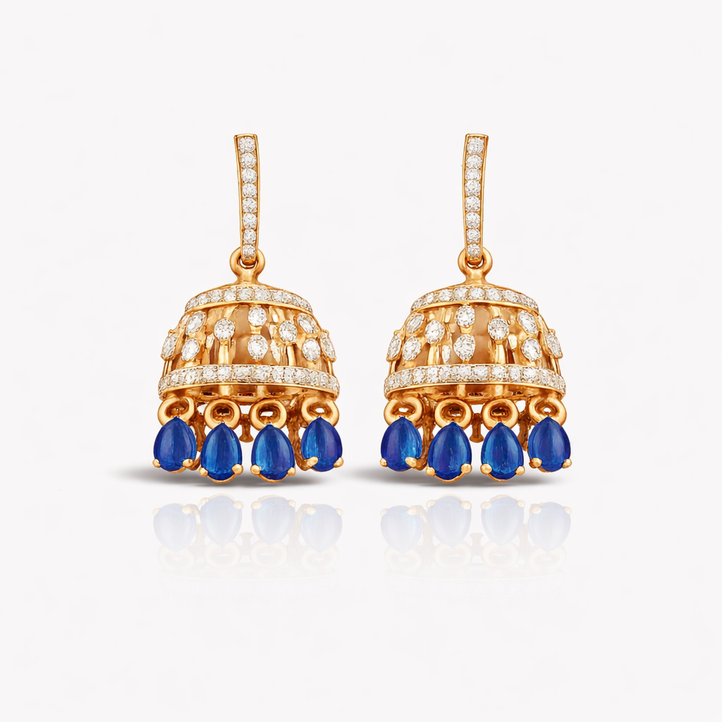 Indigo Jharna Diamond Drops