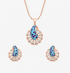 Azure Paisley Bloom Pendant