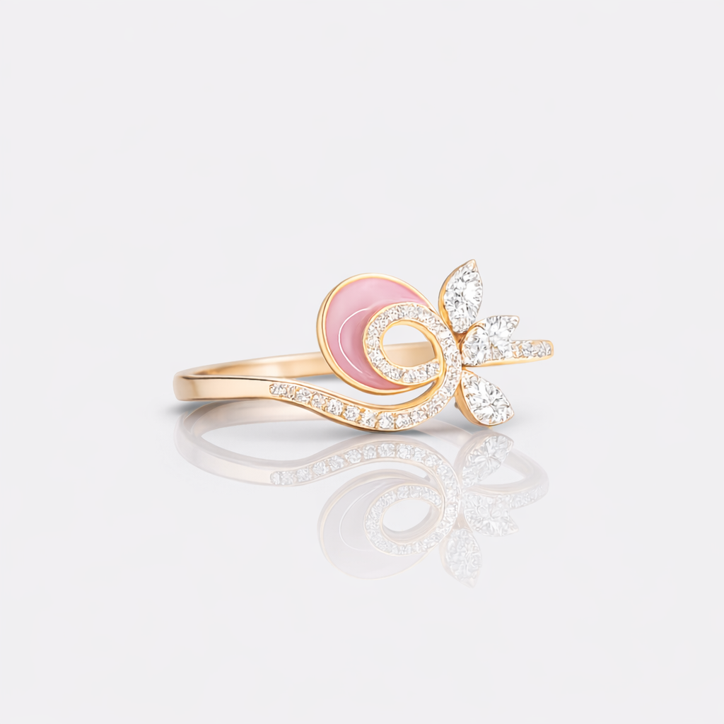 Blush Bloom Swirl Ring