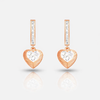 Sweetheart Sparkle Drop Hoops