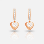 Sweetheart Sparkle Drop Hoops