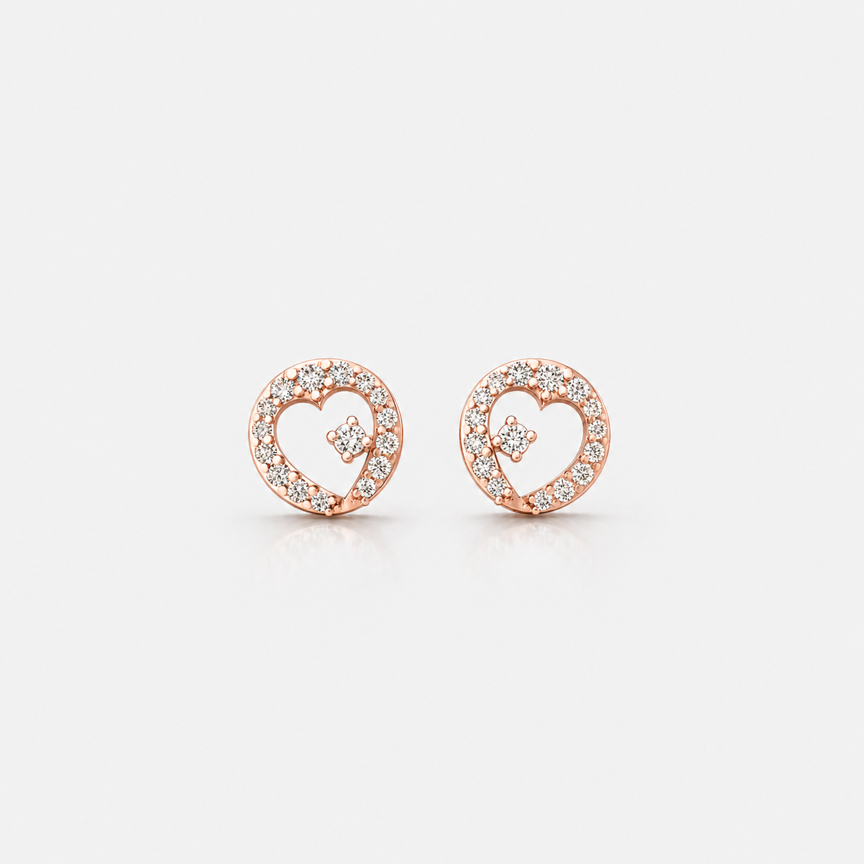 Stellar Heart Diamond Studs