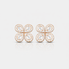Emerald clover whisper earrings