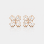 Emerald clover whisper earrings