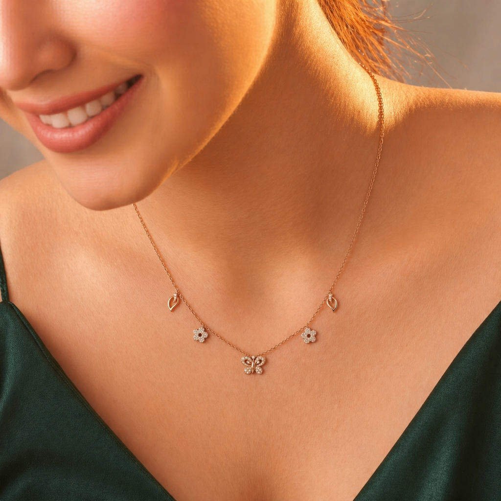 Butterfly Garden Necklace