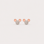 Sparkle Mouse Charm Studs
