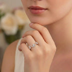 Wavecrest Trio Diamond Ring