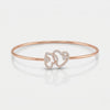 Linked Hearts Whisper Cuff