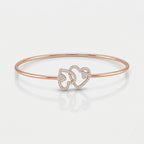 Linked Hearts Whisper Cuff
