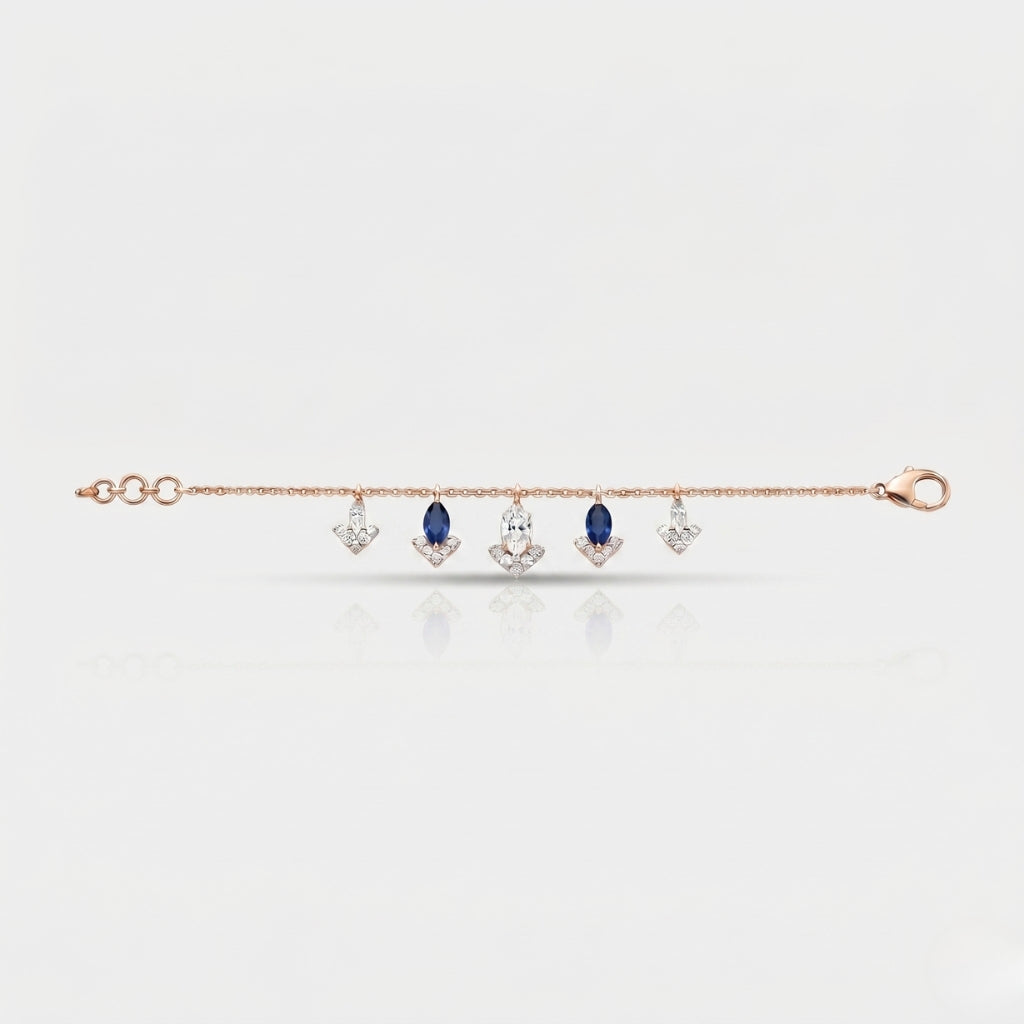 Azure Dewdrop Bracelet
