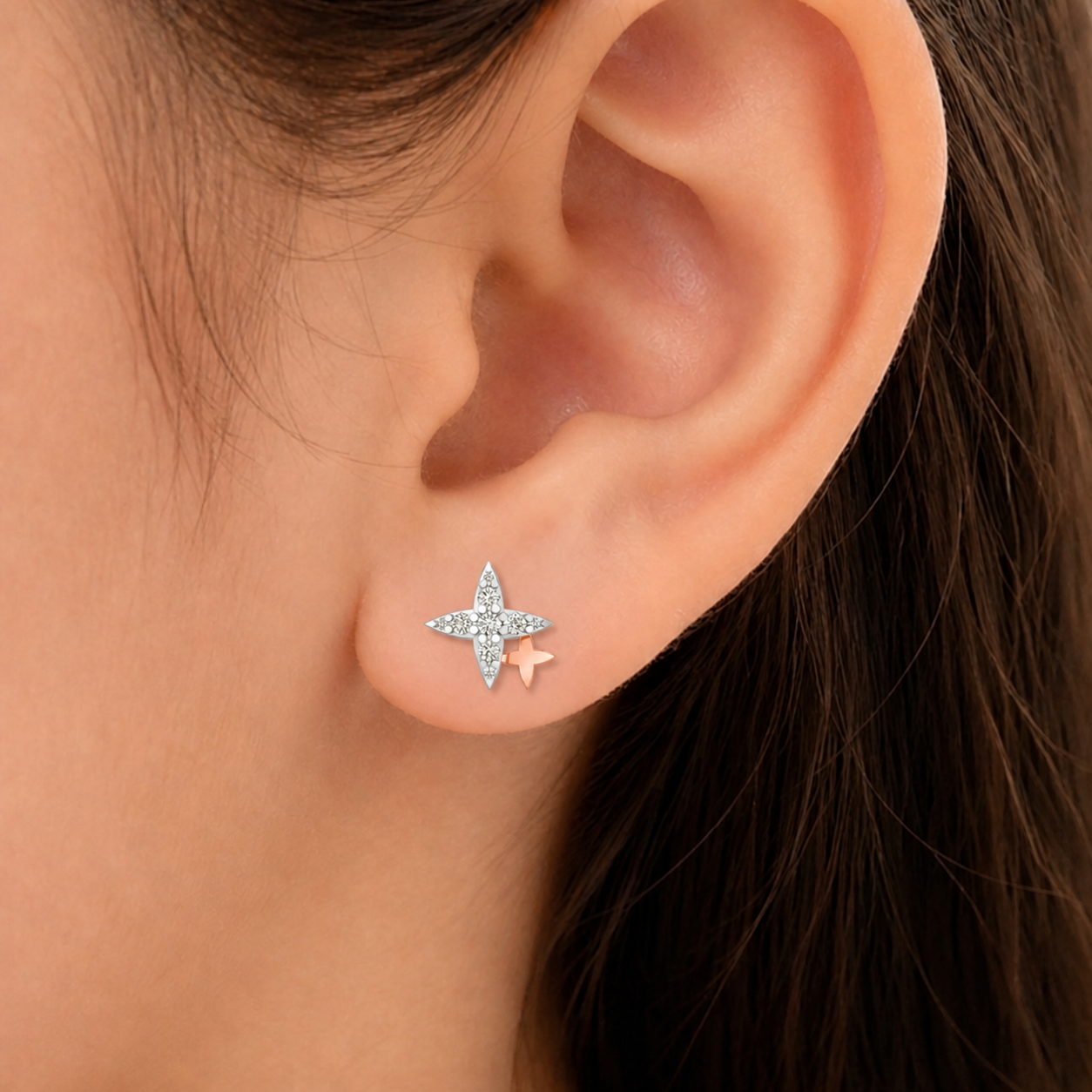 Celestial Cross Spark Studs