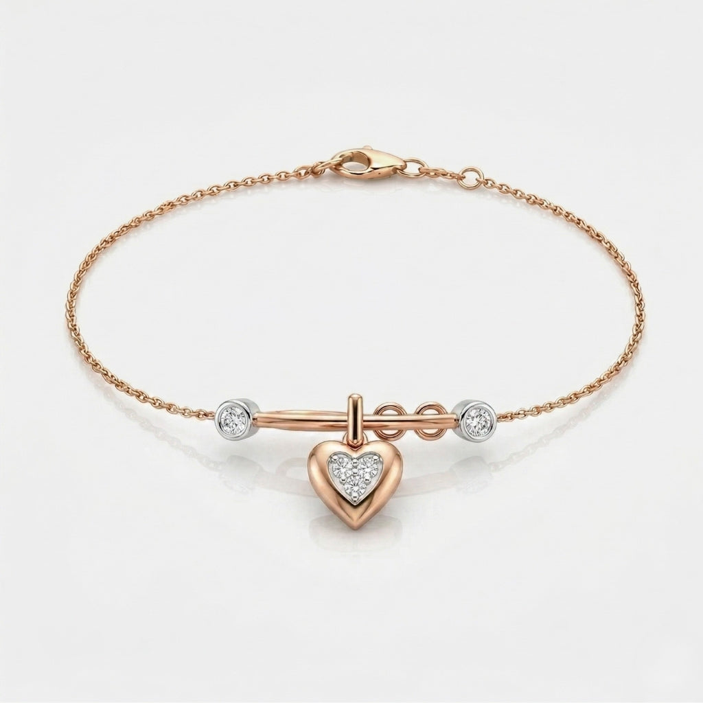 Amora Lock Charm Bracelet