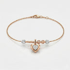 Amora Lock Charm Bracelet