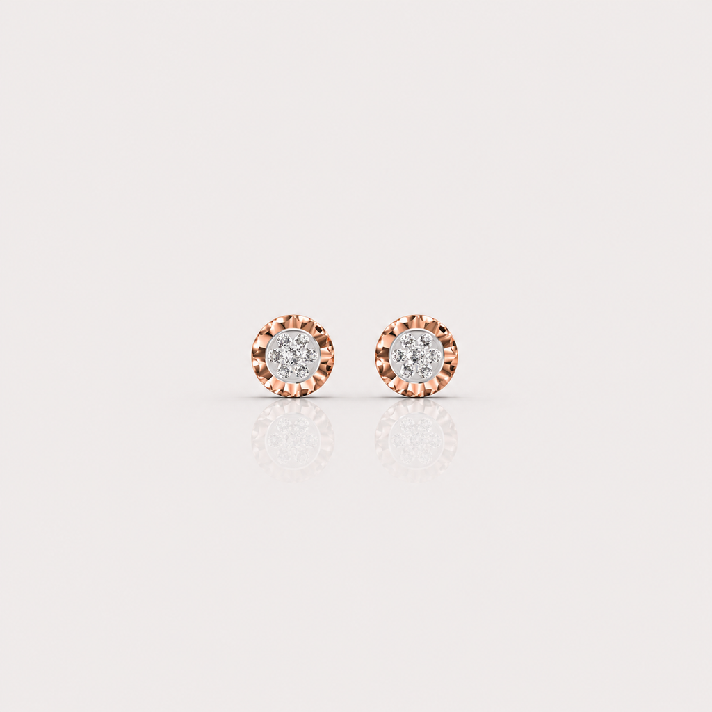Sunflare Blossom Diamond Studs
