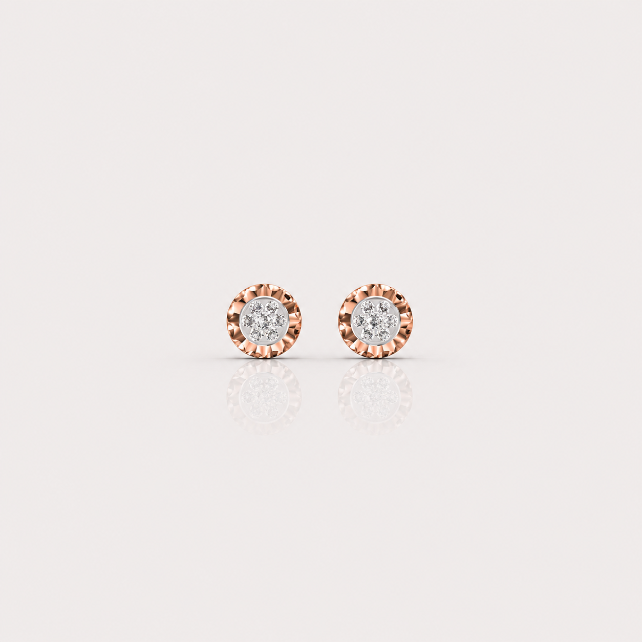Sunflare Blossom Diamond Studs