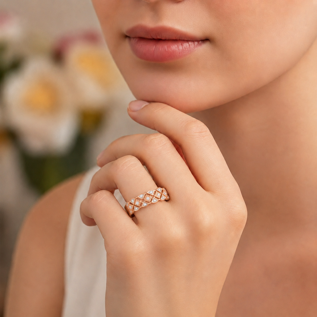 Regal Lattice Diamond Band