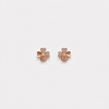 Lucky Clover Heart Diamond Studs