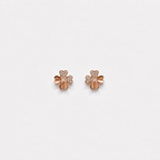 Lucky Clover Heart Diamond Studs